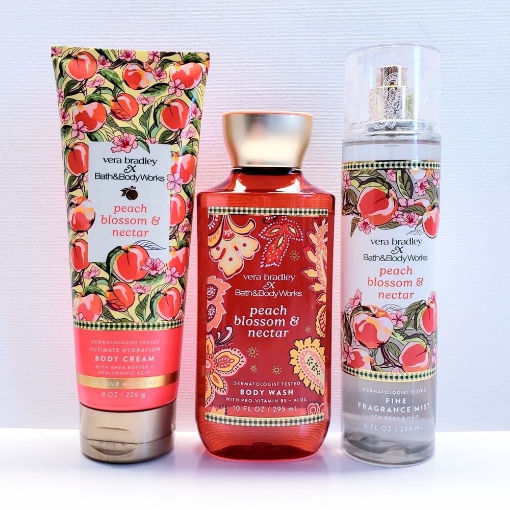 Bath & Body Works PEACH BLOSSOM & NECTAR Body Cream, Body Wash, Fragrance Mist - Picture 2 of 4